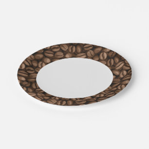Assiettes En Carton Fèves de café