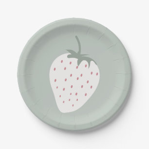Assiettes En Carton Fields fraises Berry Premier anniversaire Fille