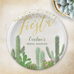 Assiettes En Carton Fiesta Cactus Taco Bout Love Fête des mariées