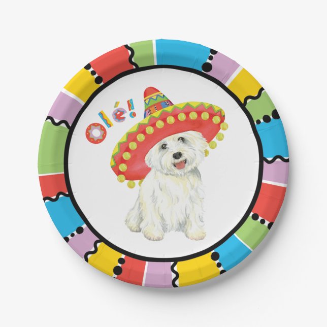 Assiettes En Carton Fiesta Westie (Devant)