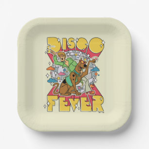 Assiettes En Carton Fièvre de Disco avec Scooby et Shaggy