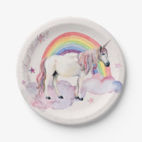 Fille de fête d'anniversaire Rainbow Balloons Unic
