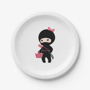 Assiettes En Carton Fille de Ninja d'achats