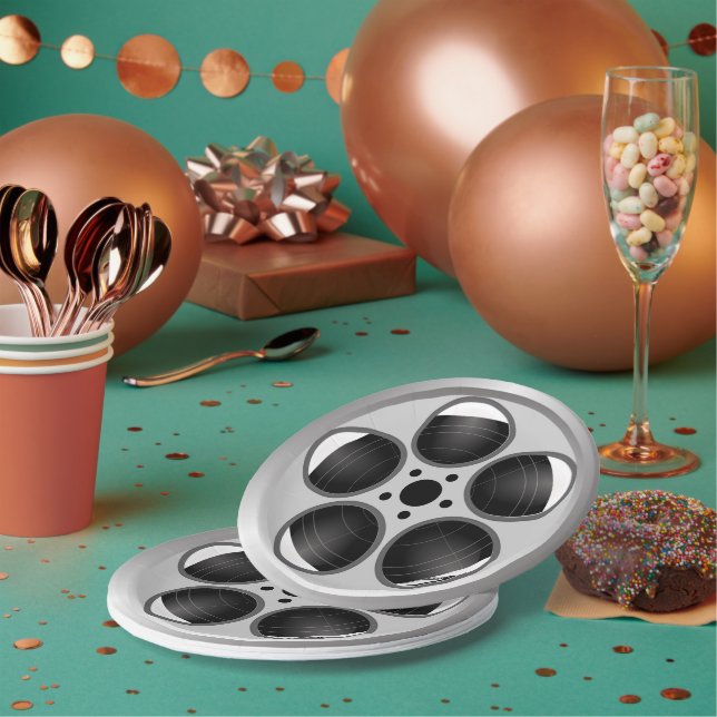 Assiettes En Carton Film Film Reel Home Théâtre (Multi)
