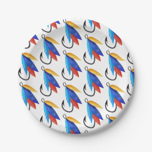 Assiettes En Carton Fishman Boy Anniversaire Poisson Motif mou