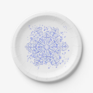 Assiettes En Carton Flèche de neige