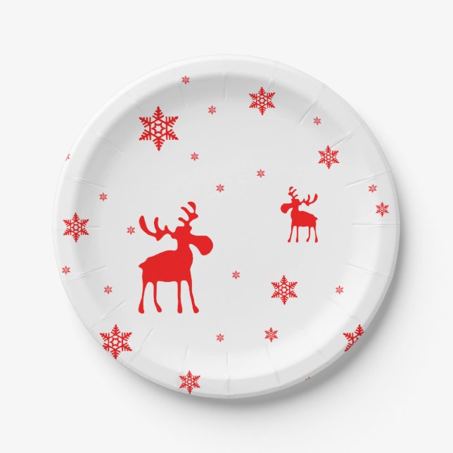 Assiettes En Carton Flèche-neige simple et moderne (Devant)