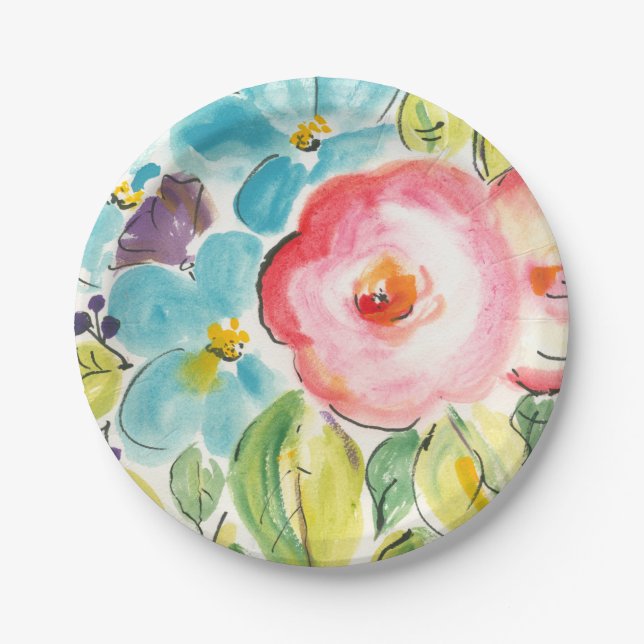 Assiettes En Carton Fleur délice II (Devant)