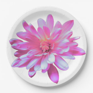 Assiettes En Carton Fleur rose rose rose rose pâle