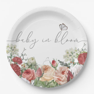 Assiettes En Carton Fleur sauvage bébé en fleurs fille