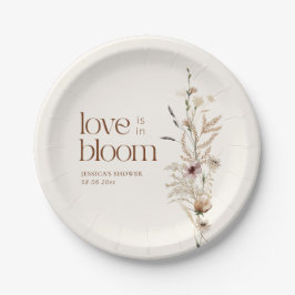 Assiettes En Carton Fleur sauvage Garden Love in Bloom
