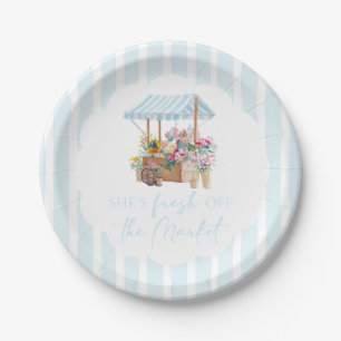 Assiettes En Carton Fleuriste de marché fraîchement cueillies pour une