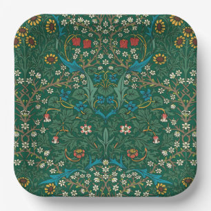 Assiettes En Carton Fleurs bleues et blanches de William Morris