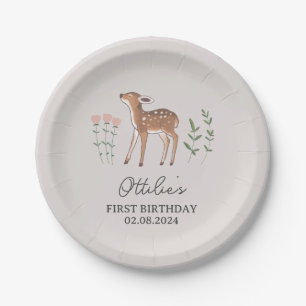 Assiettes En Carton Fleurs de bois Fleurs de bois Anniversaire