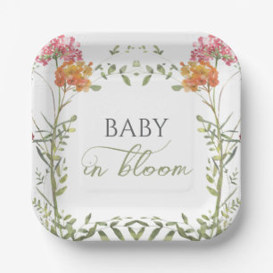 Assiettes En Carton Fleurs de jardin printanières