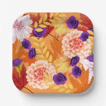 Fleurs et feuilles d'automne