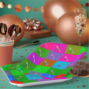 Assiettes En Carton Fleurs Faisées Fraîches Fraîches De Toute Occasion