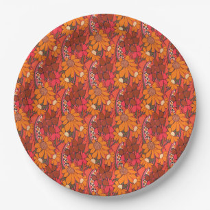 Assiettes En Carton Fleurs Super tombées
