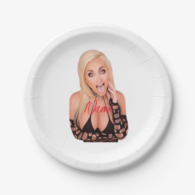 Assiettes En Carton Flirty blonde Thunder_Cove (Devant)