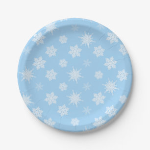 Assiettes En Carton Flocon de neige