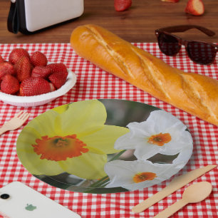 Assiettes En Carton Floraison de jonquille de printemps