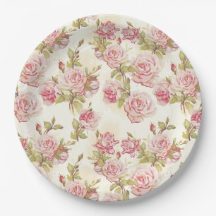 Assiettes En Carton Floral