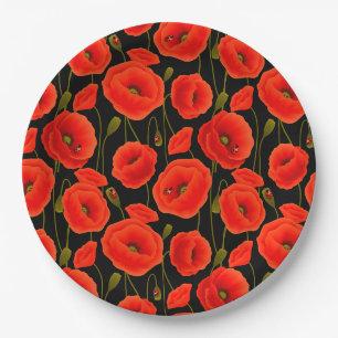 Assiettes En Carton Floral