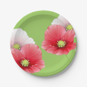 Assiettes En Carton Floral de Pretty Poppies