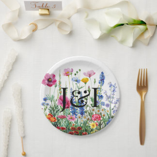Assiettes En Carton Floral garden wedding