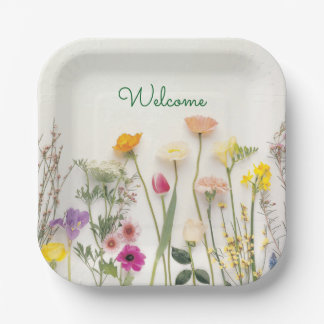 Assiettes En Carton floral wedding 