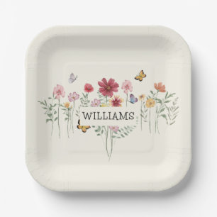 Assiettes En Carton Flore personnalisée