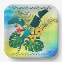 Flore tropicale Perroquet Feuille