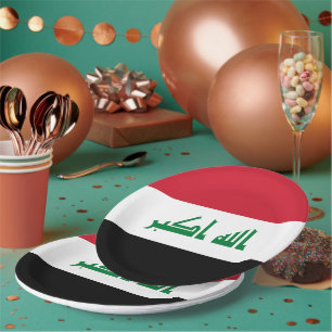 Assiettes En Carton Flot d'Iraq