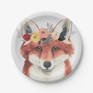 Assiettes En Carton Flower Crown Forester Fox
