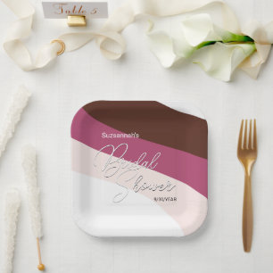 Assiettes En Carton Flux de framboise à crème chocolatée sur mesure