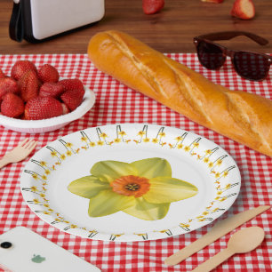 Assiettes En Carton Folie des jonquilles.