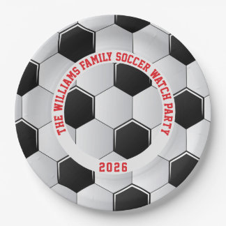 Assiettes En Carton Footbal Bola 2026 Football Party