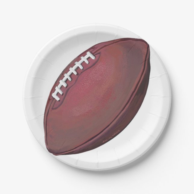 Assiettes En Carton Football (Devant)