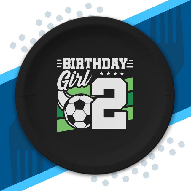 Assiettes En Carton Football Anniversaire - Fille de 2 ans - 2ème Anni (Créateur téléchargé)