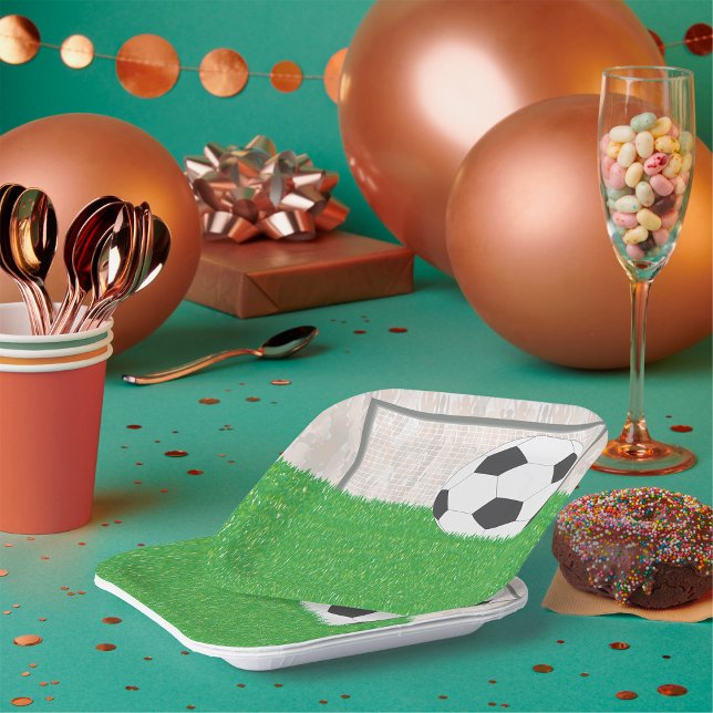 Assiettes En Carton Football Et Objectif (Créateur téléchargé)