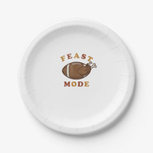 Assiettes En Carton Football Turquie mode fête Thanksgiving Retro Vint