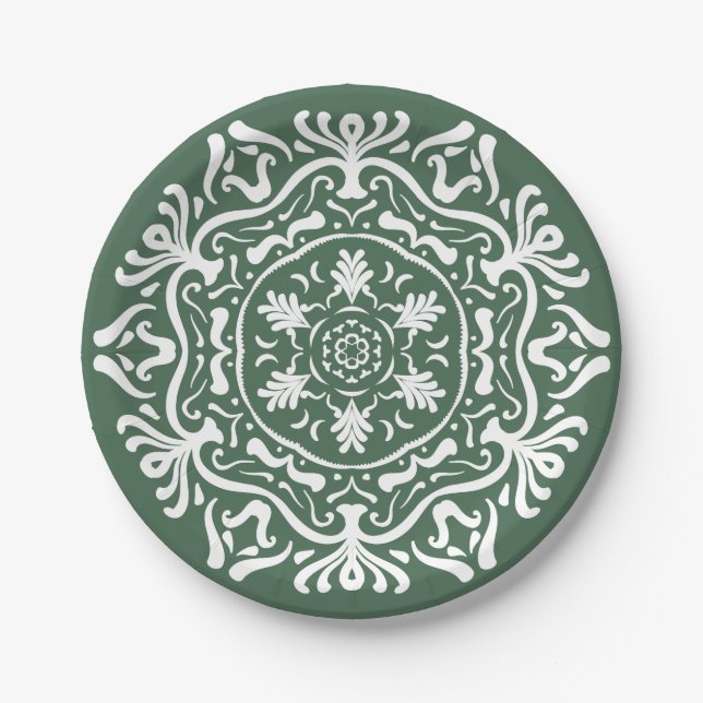 Assiettes En Carton Forest Mandala (Devant)