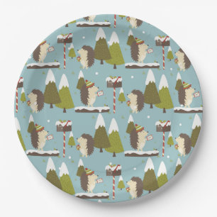 Assiettes En Carton Forêt de bois mite