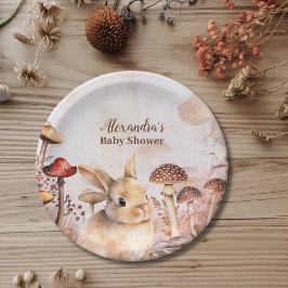 Assiettes En Carton Forêt de verdure mignonne Animaux Baby shower des