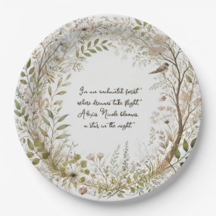 Assiettes En Carton Forêt enchantée Ethereal