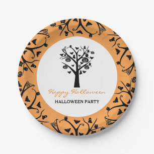 Assiettes En Carton Forêt ensorcelée, Halloween