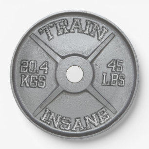 Assiettes En Carton Formation fou (Barbell Plate) Motivation