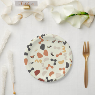 Assiettes En Carton Formes géométriques Plaques de fête d'anniversaire