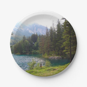 Assiettes En Carton Forrest alpin pittoresque et lac