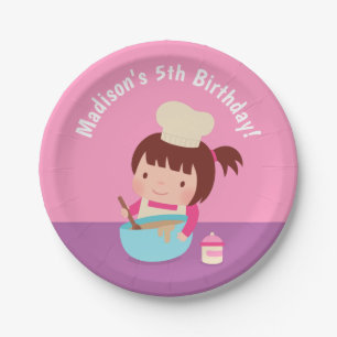 Assiettes En Carton Fournitures de fête d'anniversaire pour chef pâtis